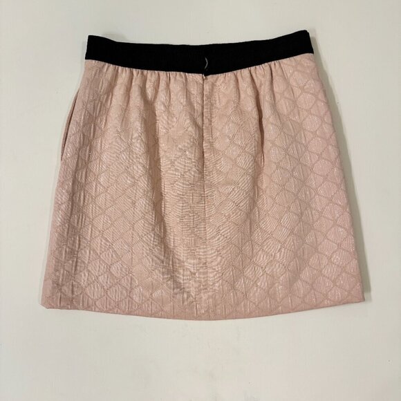 Loft Petites - Shimmer Metallic Mini Skirt in Pink and Black - Picture 2 of 10